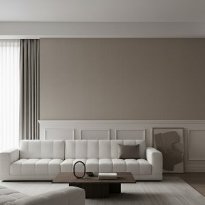 Wandpaneel Linnenlook, Natuurlijk Grijsbeige